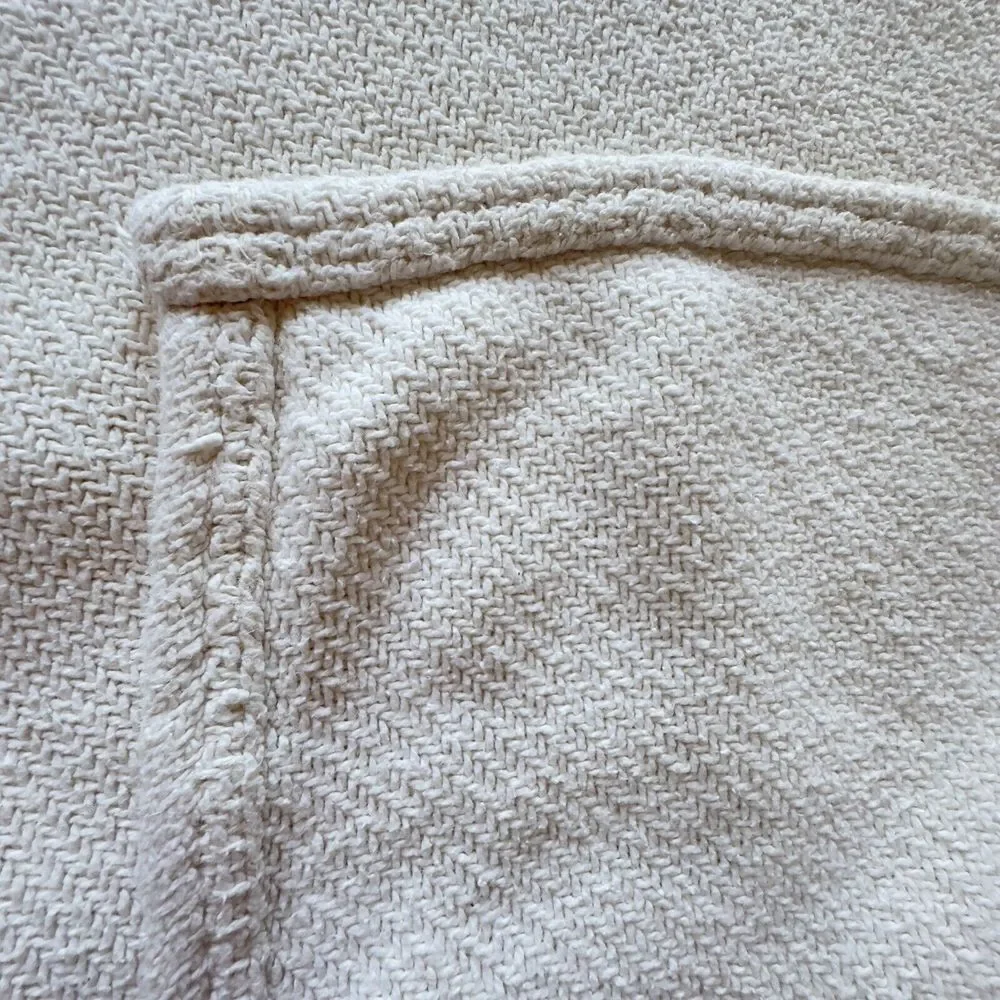 Vintage Ralph Lauren Combed Cotton Woven Blanket TWIN/ THROW 66